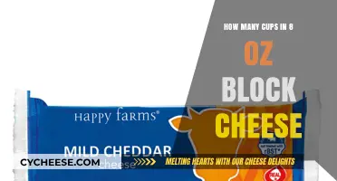 Cups of Cheese: 8 Oz Block to Cups