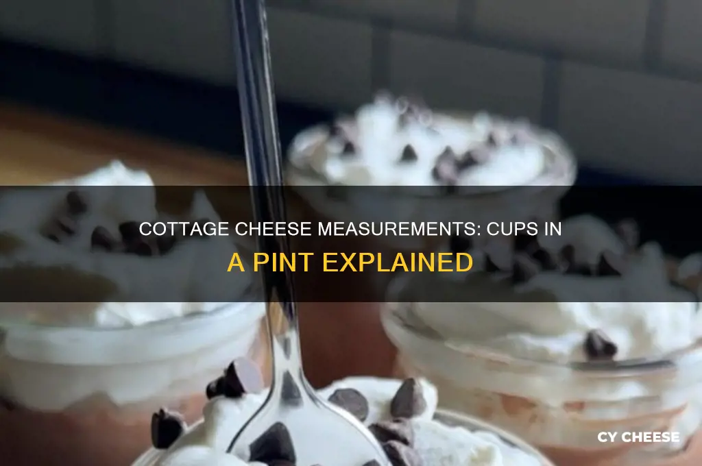 how many cups in a pint of cottage cheese