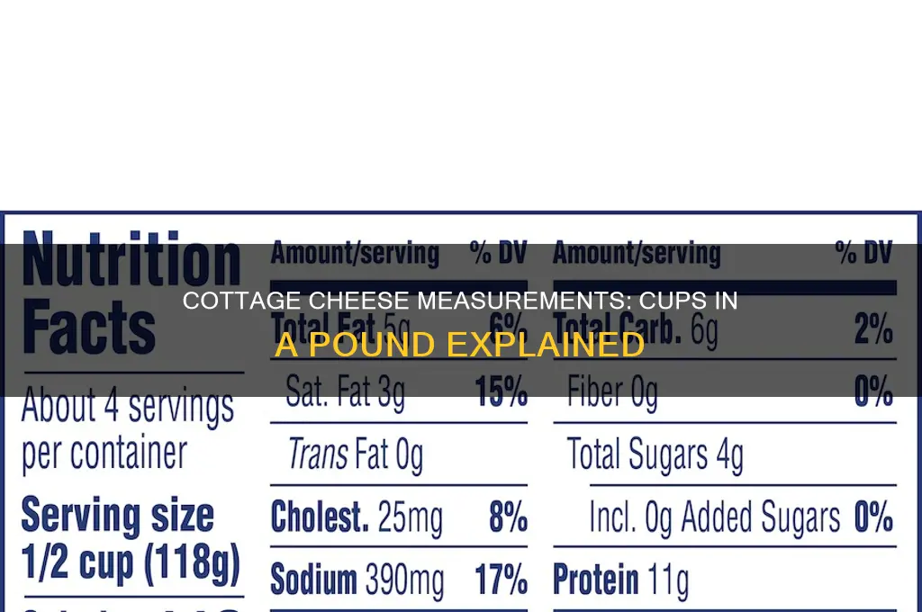 how many cups in a pound of cottage cheese
