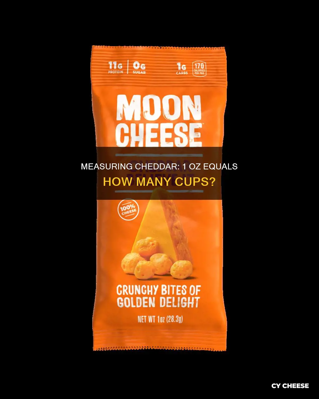 how many cups is 1 oz of cheddar cheese