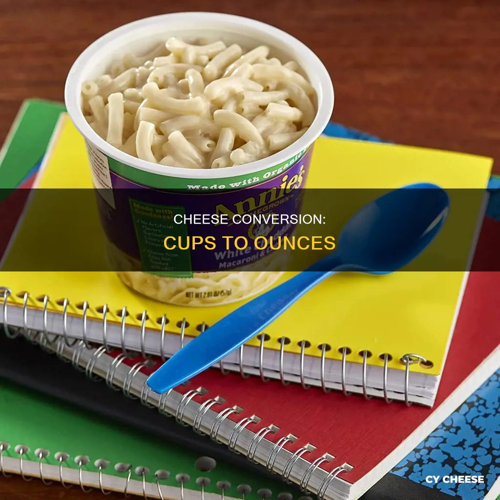 how many cups is 12 ounces of cheese