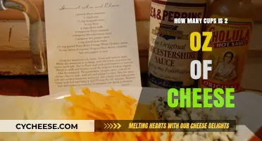 Cheese Conversion: Cups to Ounces