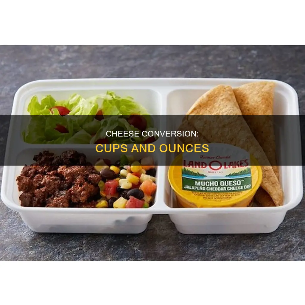 how many cups is 3 oz of cheese