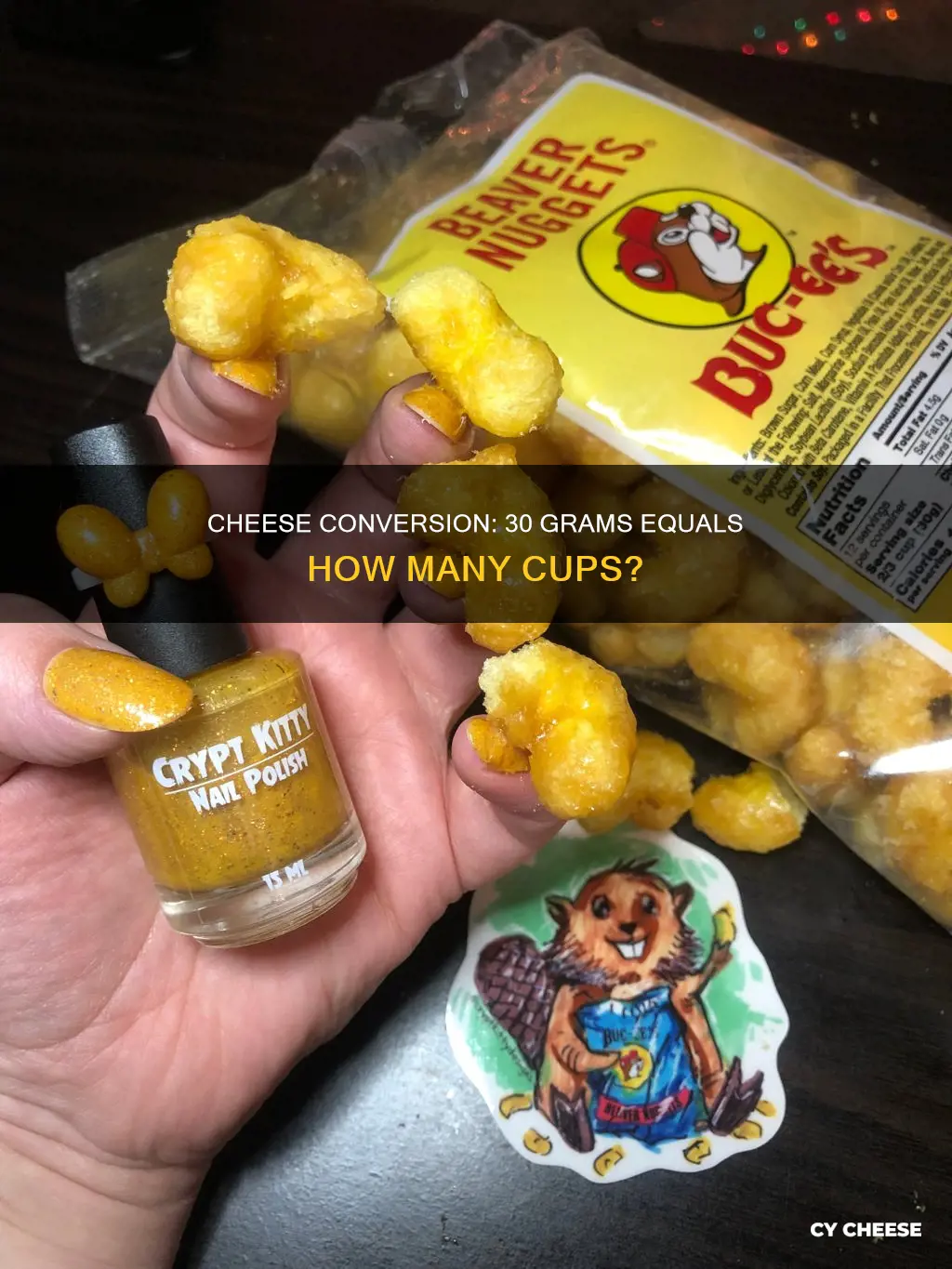 how many cups is 30g of cheese