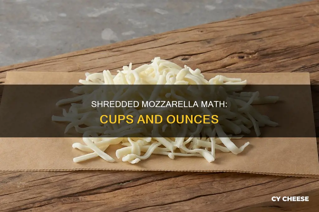 how many cups is 6 oz of mozarella shredded cheese
