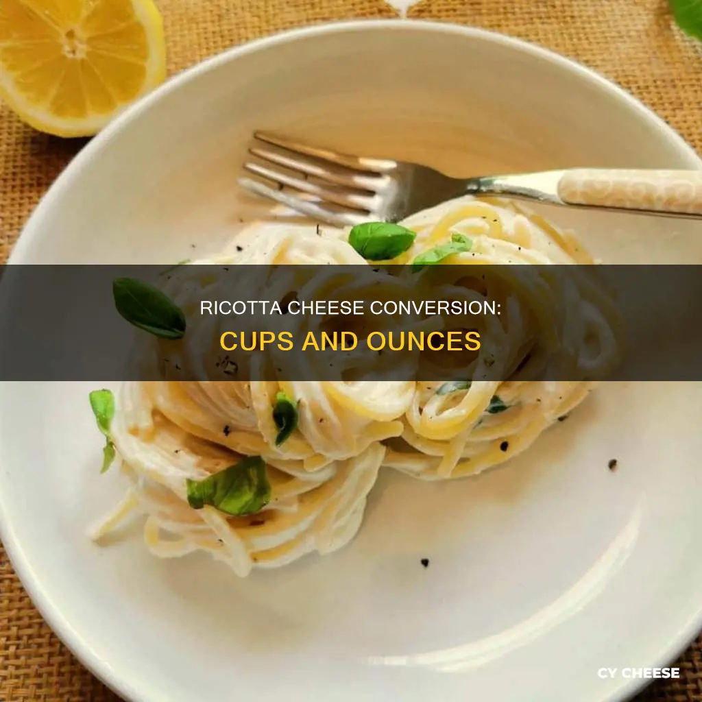 how many cups is 6 oz of ricotta cheese