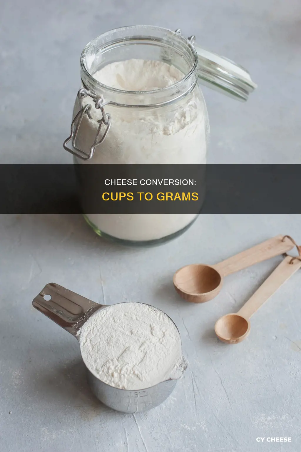 how many cups is 60 grams of cheese