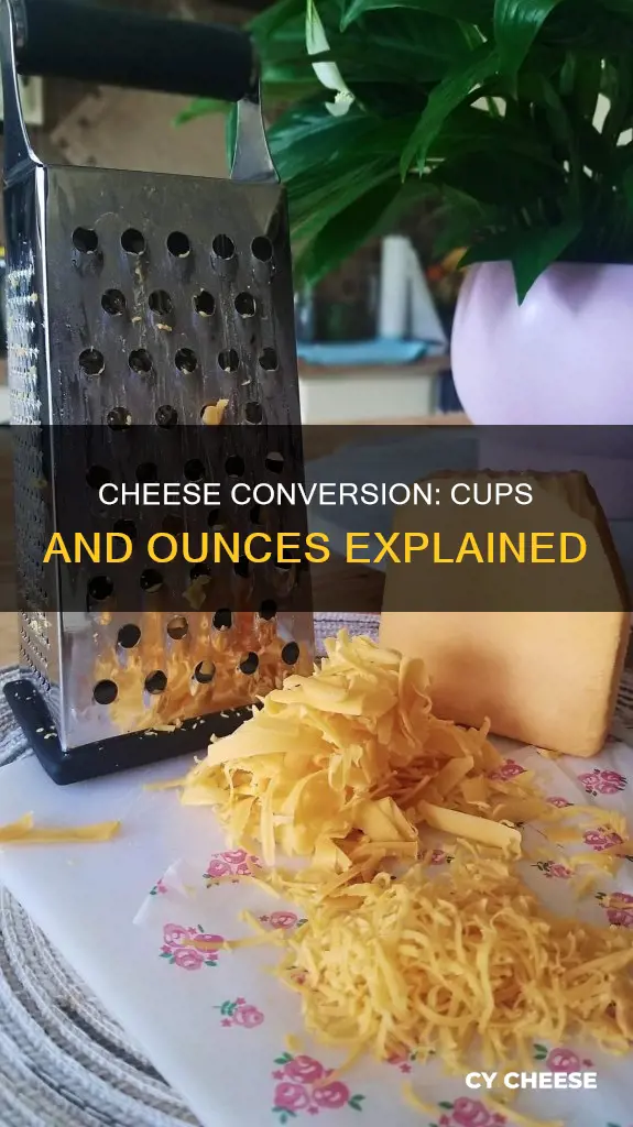 how many cups is 80z of cheese