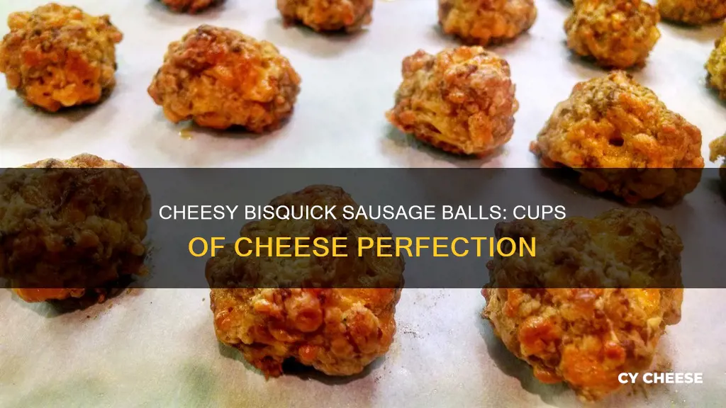how many cups of cheese in bisquick sausage balls