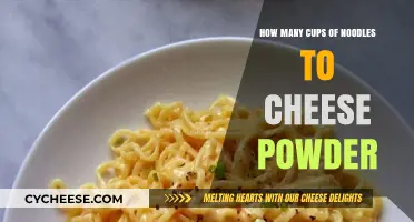 Noodles and Cheese: Finding the Perfect Ratio