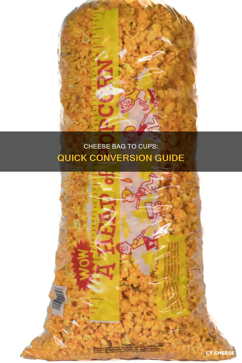 how many cups of shredded cheese in a bag