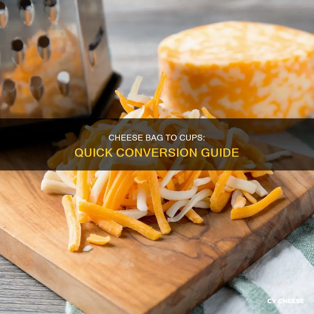 how many cups of shredded cheese is in a bag