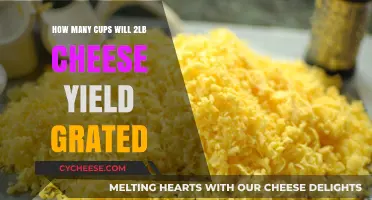 Grated Cheese: How Many Cups Can You Get?