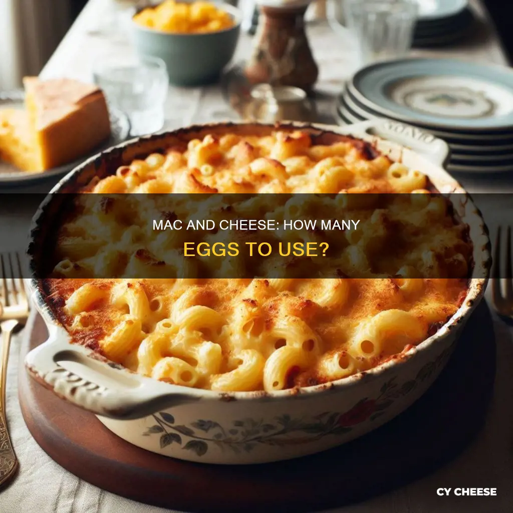 how many eggs in macaroni and cheese