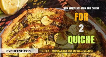 Perfect Quiche Recipe: Eggs, Milk, Cheese Quantities for Two Servings