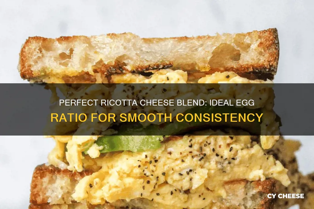 how many eggs should i mix with my ricotta cheese
