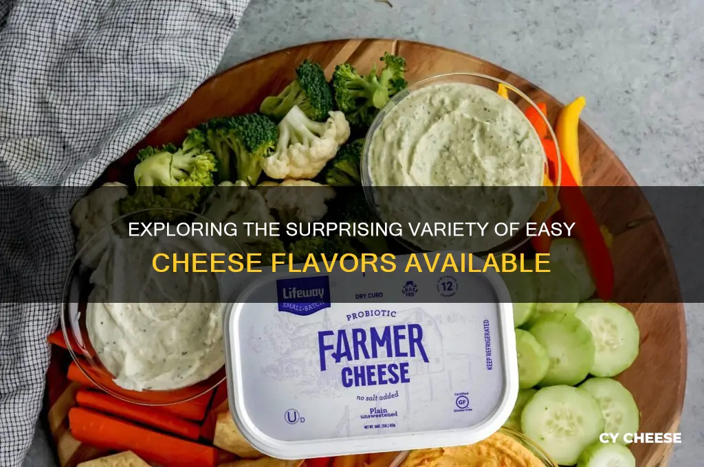 how many flavors are there of easy cheese