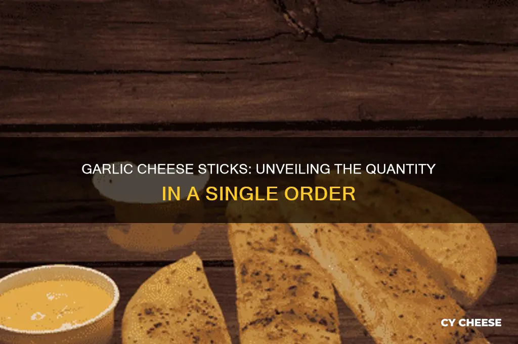 how many garlic cheese sticks in one order