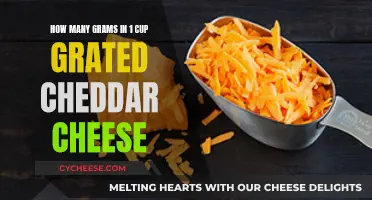 Grated Cheddar Cheese: Unveiling the Gram Count in a Cup