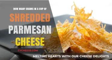 Shredded Parmesan Cheese: Grams in a Cup