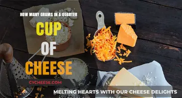 Cheese Conversion: Grams in Your Quarter Cup