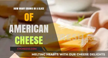 Slicing the Truth: American Cheese Weight Uncovered in Grams