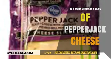 Slice Size Secrets: Grams in Pepperjack Cheese Revealed
