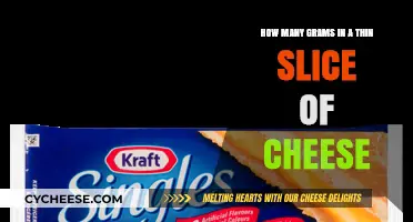 Thin Cheese Slices: Uncovering the Gram Count in Every Slice