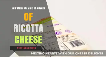 Converting 15 Ounces of Ricotta Cheese to Grams: A Quick Guide