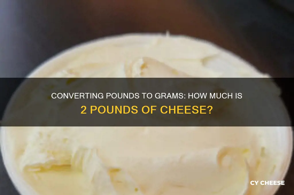how many grams is 2 pound of cheese