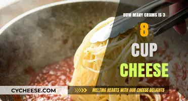Grams in 3/8 Cup of Cheese: Quick Conversion