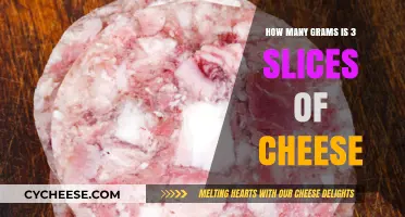 Cheese Weight Guide: Grams in 3 Slices Revealed