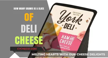 Deli Cheese Slice Weight: How Many Grams Per Slice?