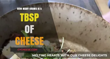 How Many Grams in a Tablespoon of Cheese?