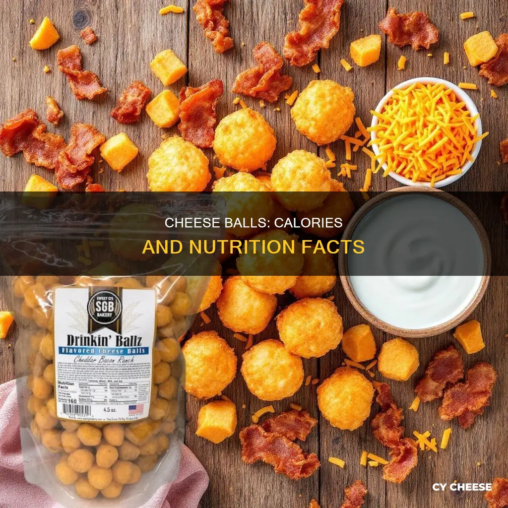 how many grams of calories does cheese balls have