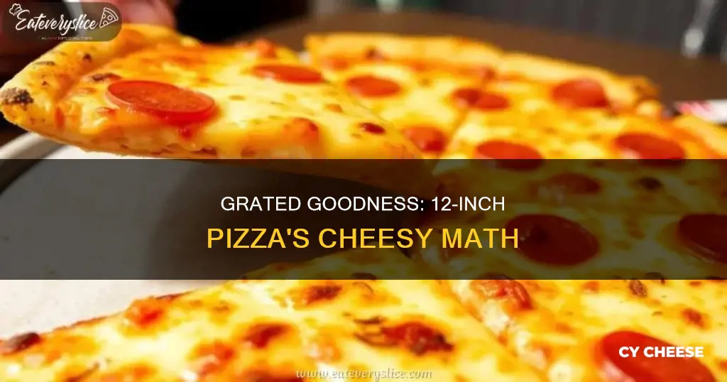 how many grams of cheese on a 12-inch pizza