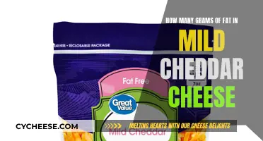 Mild Cheddar's Fat Content: A Nutritional Breakdown