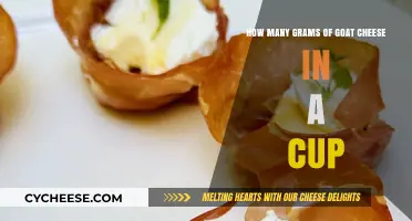 Goat Cheese Grams to Cup Conversion