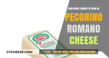 Pecorino Romano Cheese: Unveiling Its Iron Content in Grams