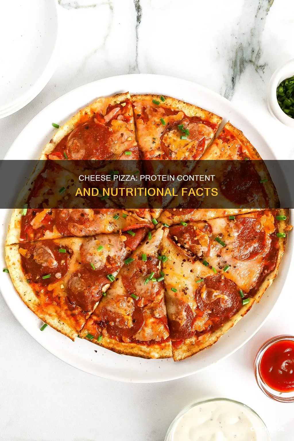 how many grams of protein in a cheese pizza