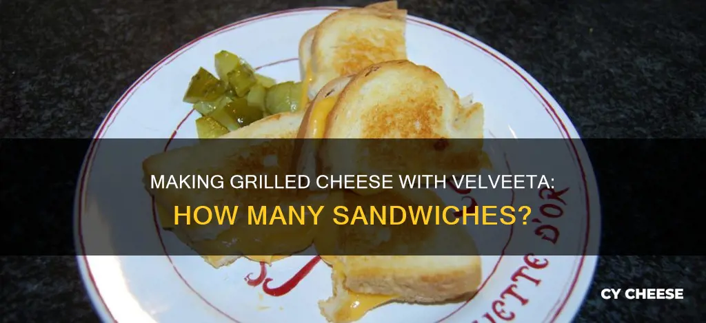 how many grilled cheese with velveeta cheese