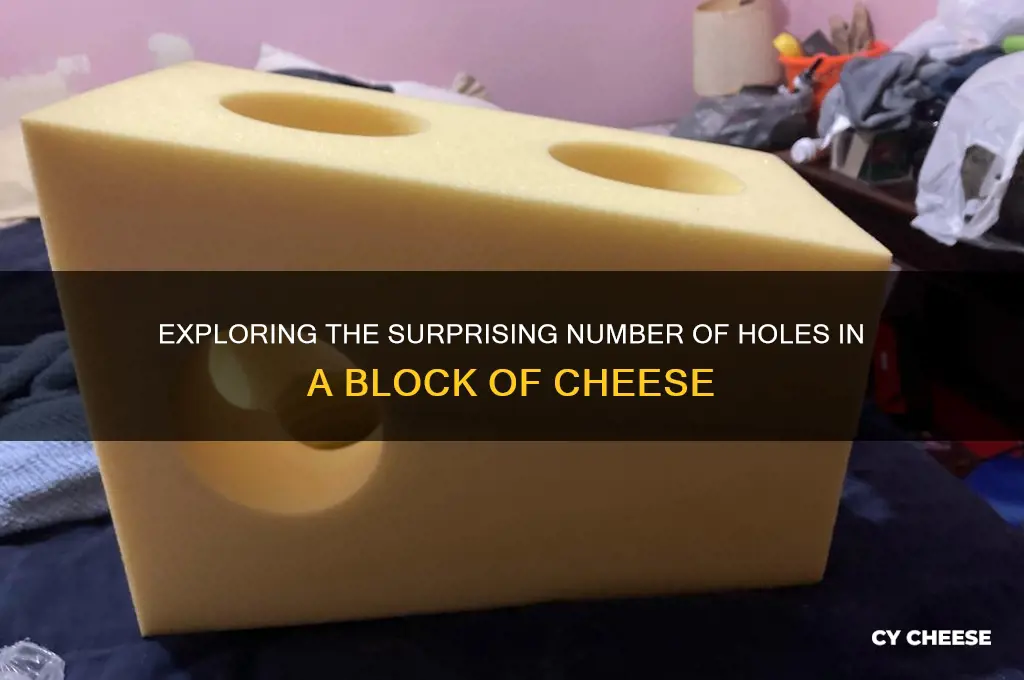 how many holes are in a block of cheese
