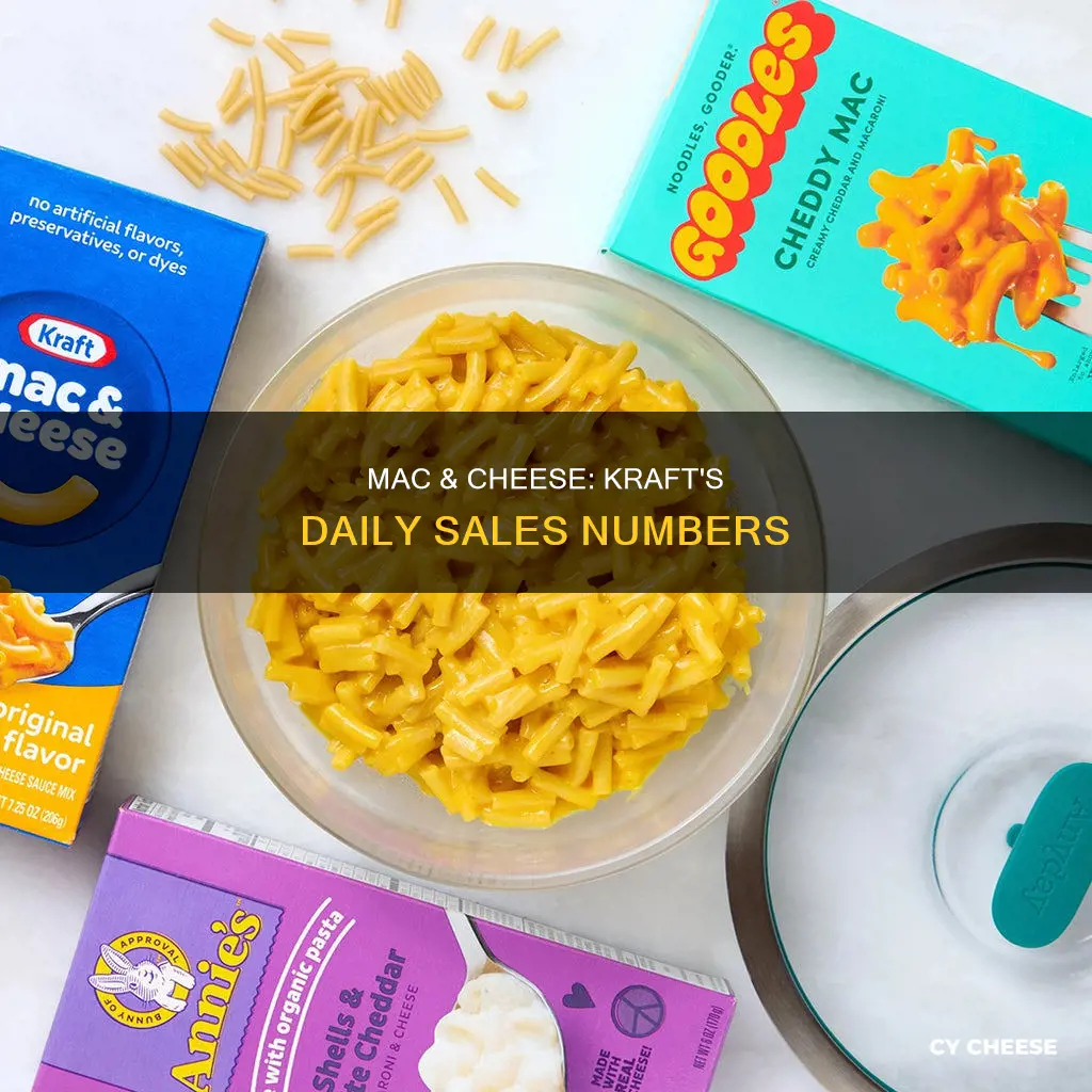 how many kraft macaroni and cheese are sold each day