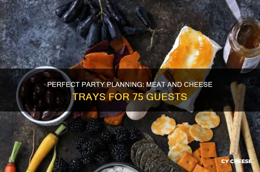how many meat and cheese trays for 75 people