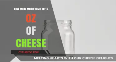 Converting Cheese Measurements: How Many Milligrams in 5 Ounces?