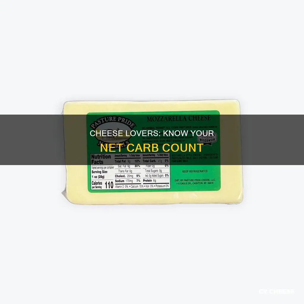 how many net carbs in shredded cheese