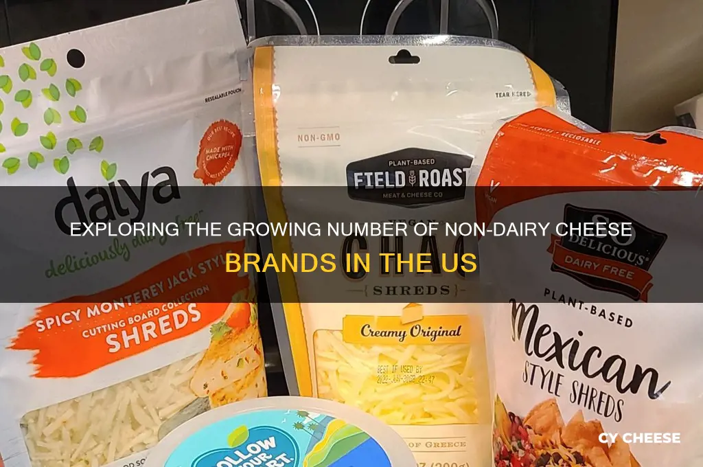 how many non-dairy cheese brands are in the us