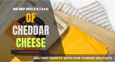 Cheddar Cheese Slices: Ounces and Counts