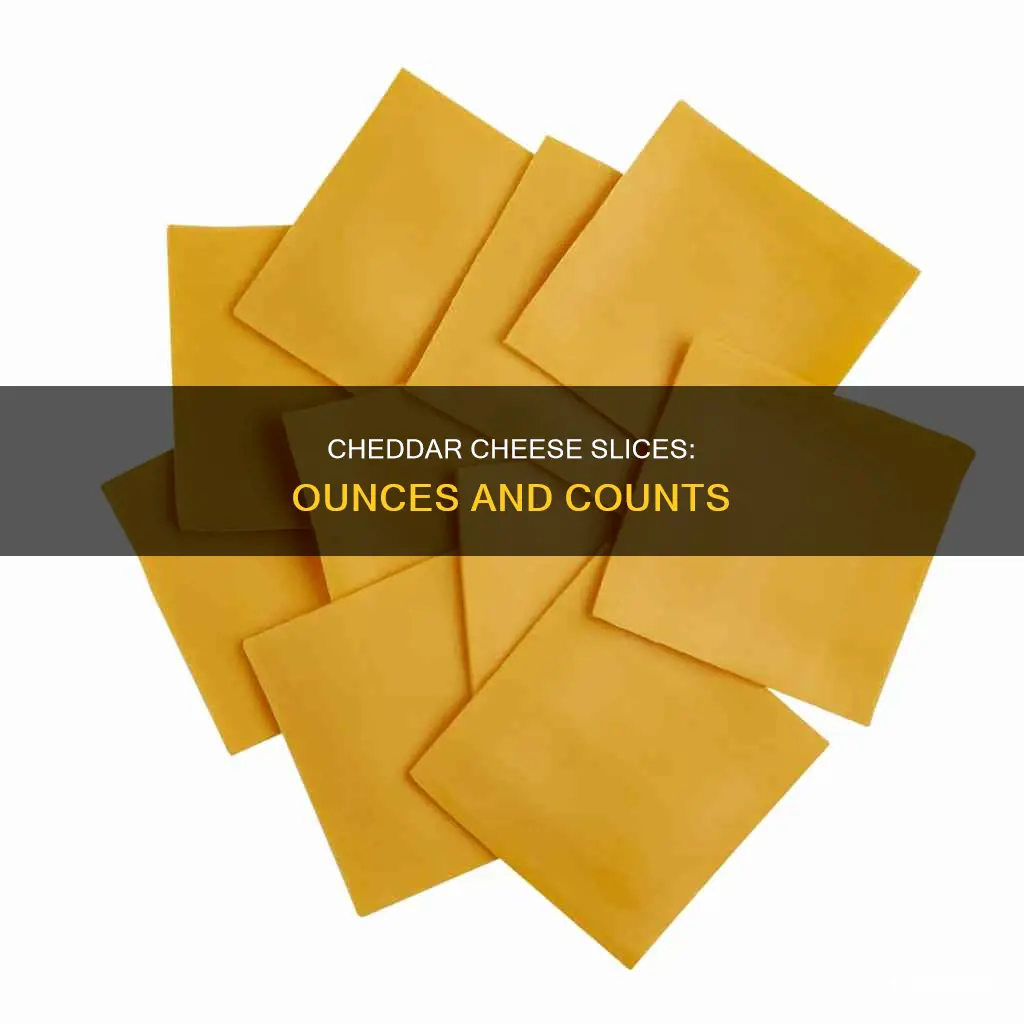 how many onces is in 3 slices of cheddar cheese
