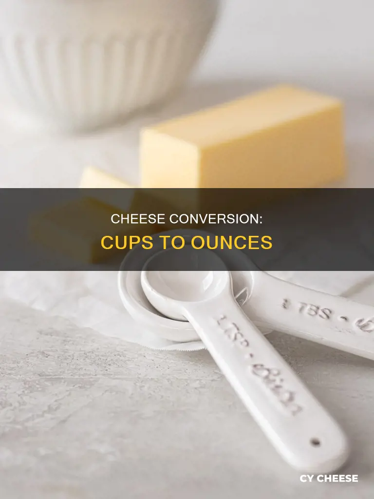 how many ounce is 2 cups of cheeses